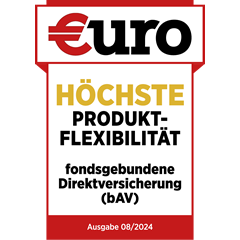 Ratingsiegel von Euro WWK hat die beste Produktflexibilität bei der fondsgebundene Direktversicherung